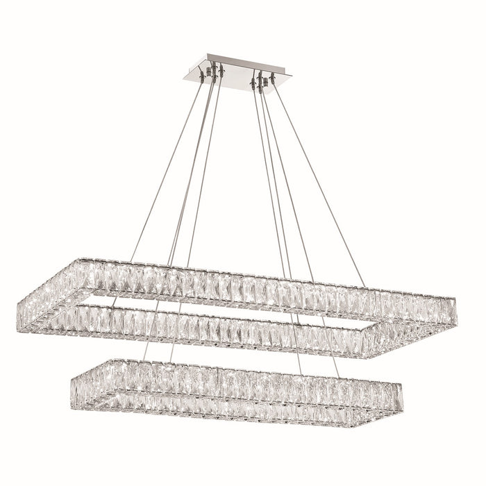 Crystorama ED3564202CH LED Chandelier, Polished Chrome