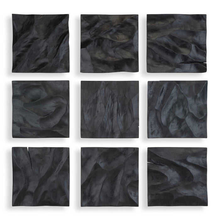 Uttermost 04377 Wall Decor, Set/9, Matte Black