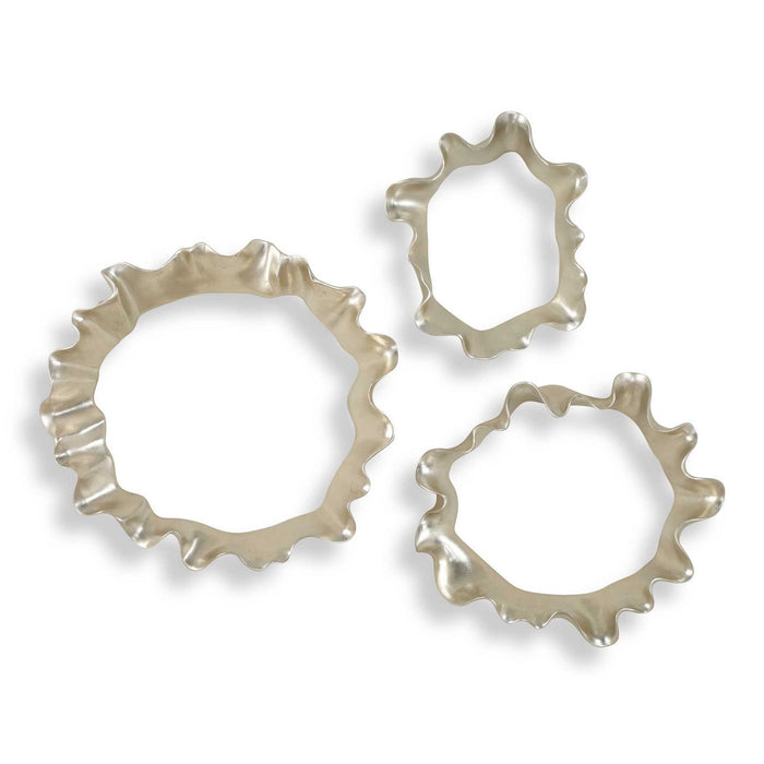 Uttermost 04386 Wall Art, Silver Leaf
