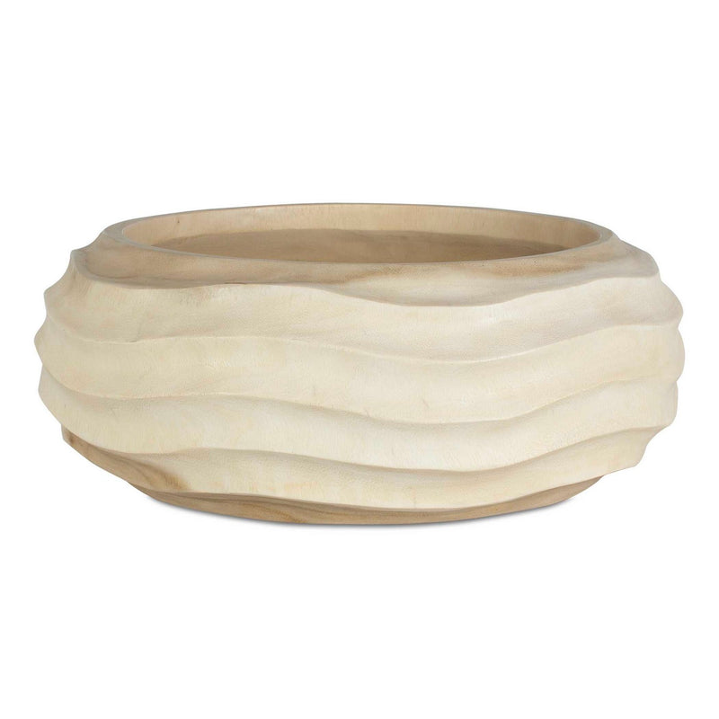 Uttermost 17136 Bowl, Bleached Suar Wood