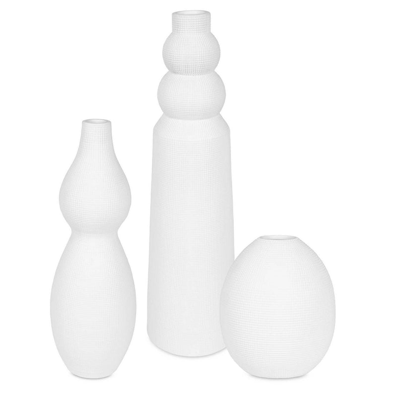 Uttermost 18218 Vases, Set/3, White Ceramic