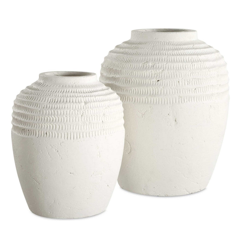Uttermost 18245 Vases Set/2, Chalk White