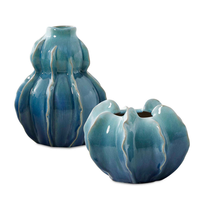 Uttermost 18263 Vases Set/2, Blue-green