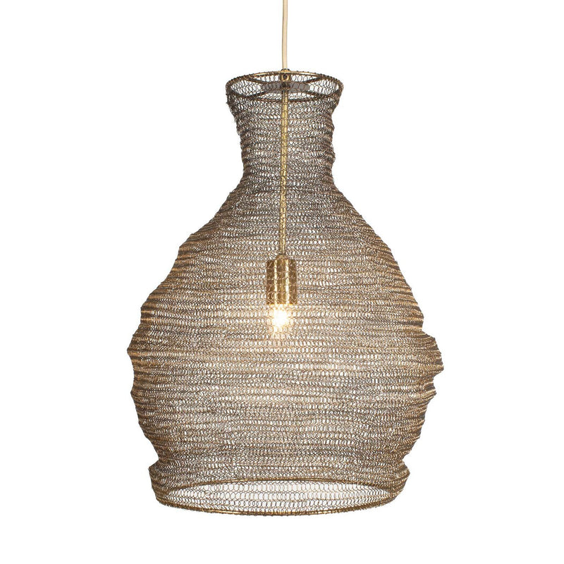 Uttermost 21613 One Light Pendant, Antique Brass