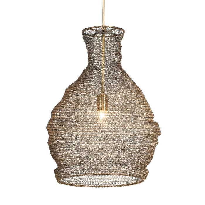 Uttermost 21613 One Light Pendant, Antique Brass