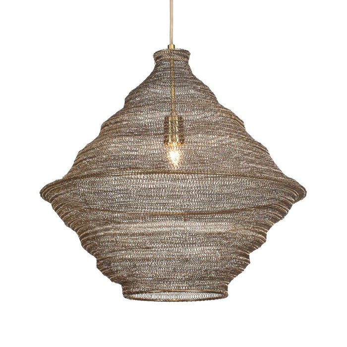 Uttermost 21614 One Light Pendant, Antique Brass