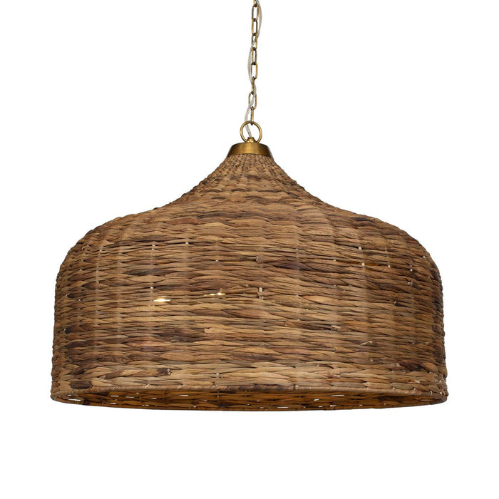 Uttermost 21616 Five Light Pendant, Antique Brass