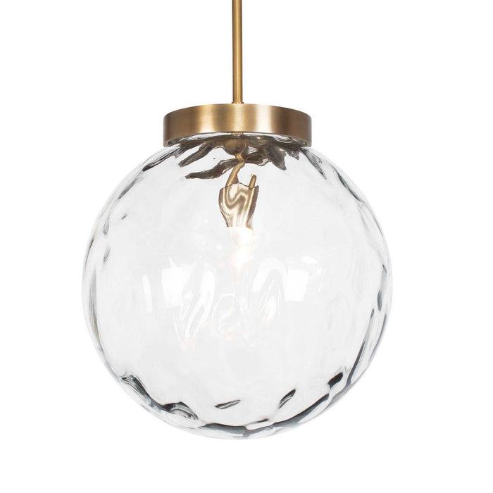 Uttermost 21622 One Light Pendant, Antique Brass