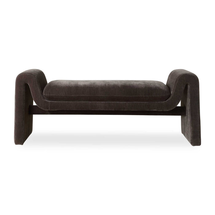 Uttermost 23915 Bench, Charcoal Distressed