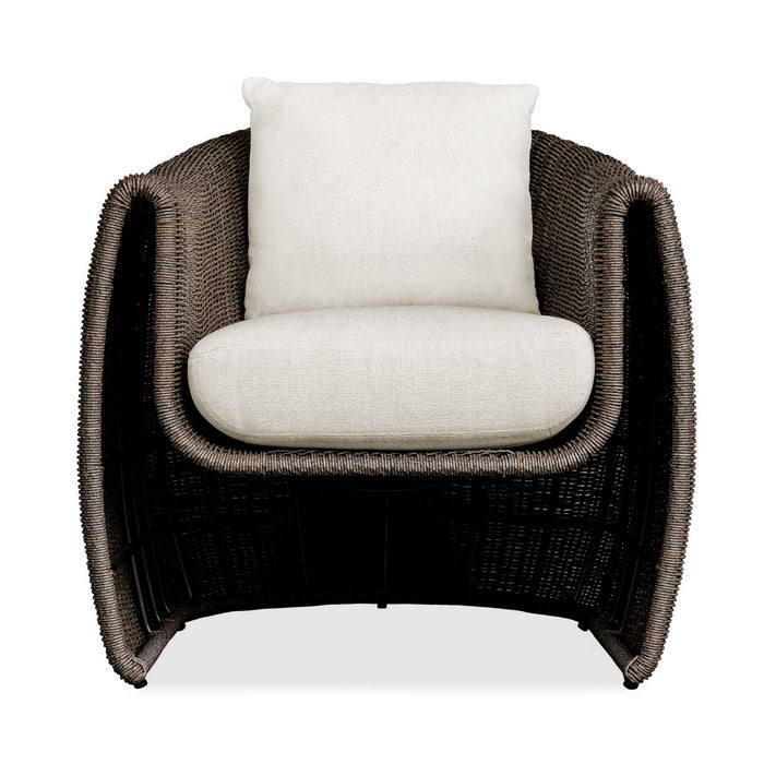 Uttermost 23932 Lounge Chair, Wicker Frame In Mocha