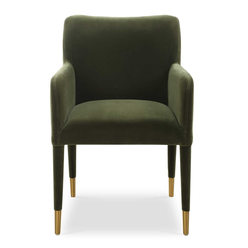 Uttermost 23941 Dining Chair, Brushed Brass