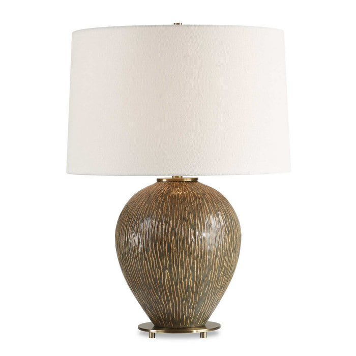 Uttermost 30447 One Light Table Lamp, Antique Brass