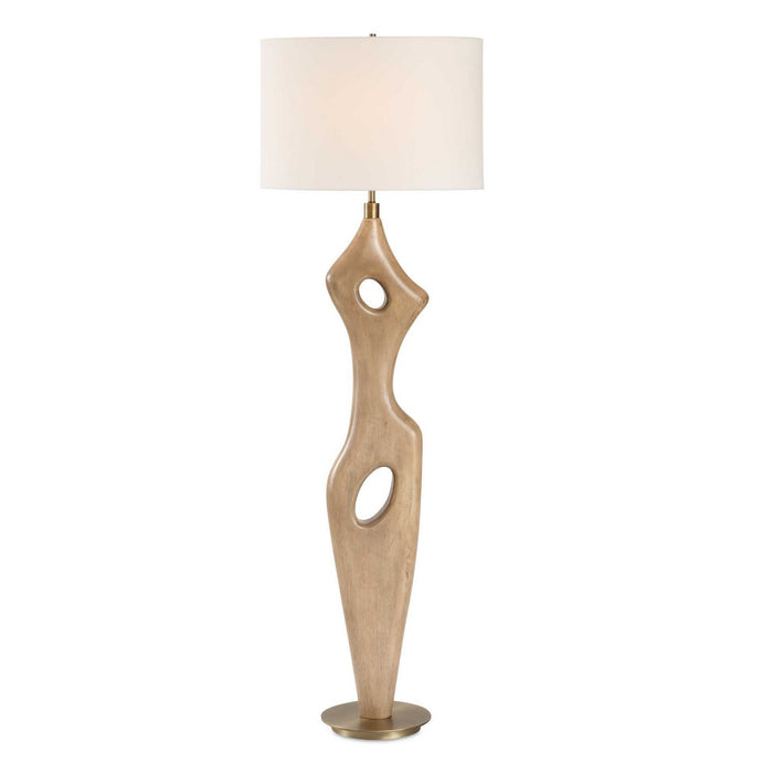 Uttermost 30486-1 One Light Floor Lamp, Antique Brass