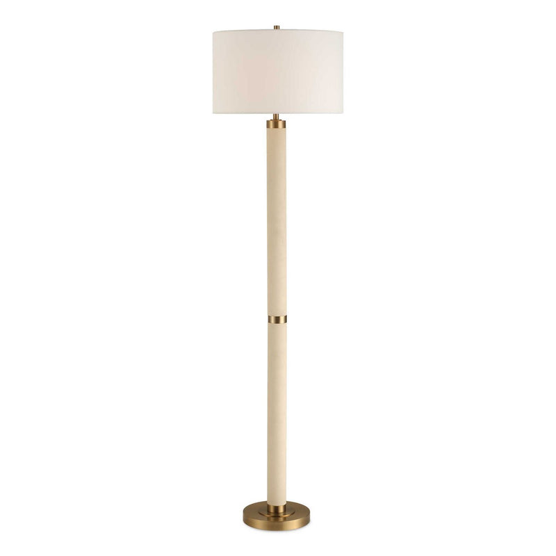 Uttermost 30551 One Light Floor Lamp, Antique Brushed Brass
