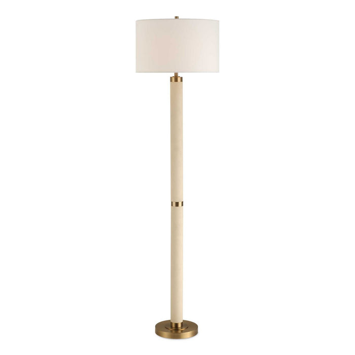 Uttermost 30551 One Light Floor Lamp, Antique Brushed Brass