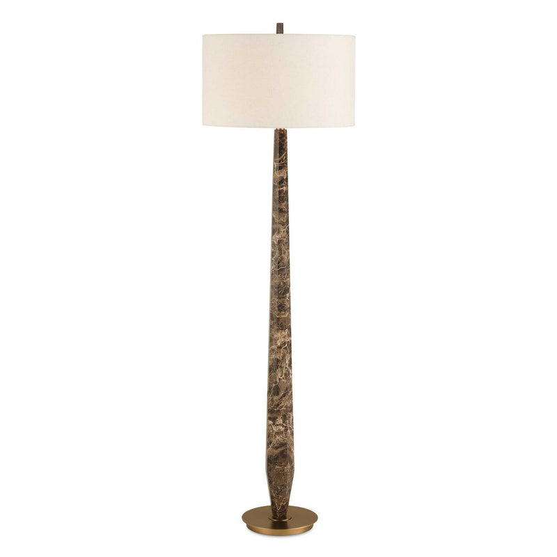 Uttermost 30553 One Light Floor Lamp, Brass Plated