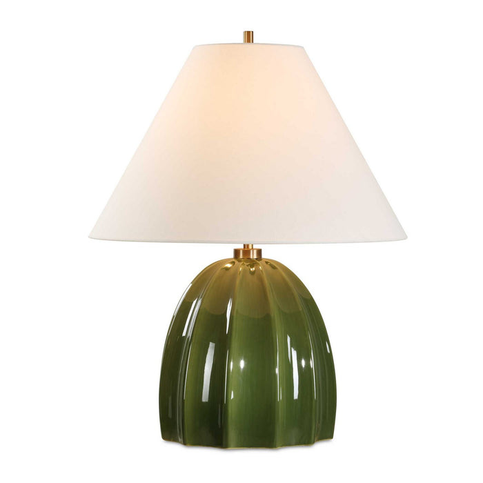 Uttermost 30558 One Light Table Lamp, Brass Plated