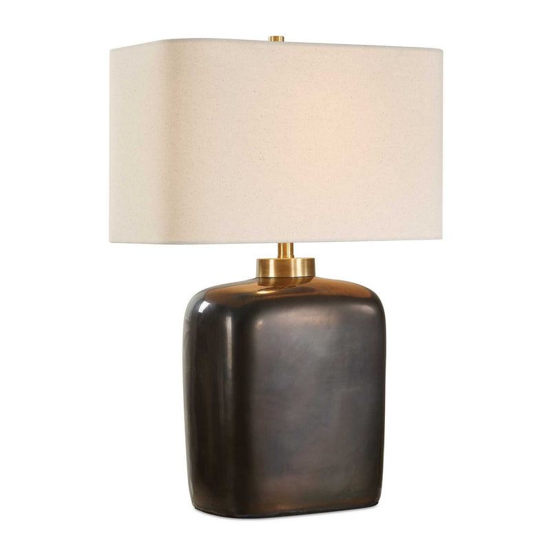 Uttermost 30565 One Light Table Lamp, Brass Plated