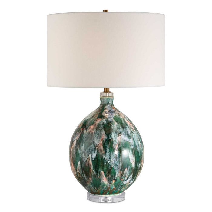 Uttermost 30570 One Light Table Lamp, Brass Plated