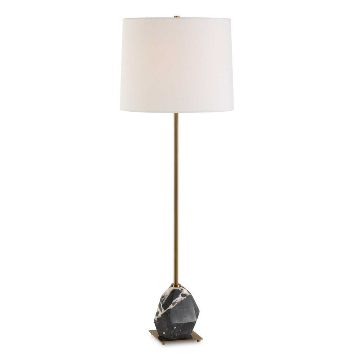 Uttermost 30599-1 One Light Buffet Lamp, Antique Brass Plated