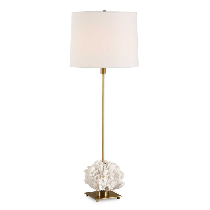 Uttermost 30608 One Light Buffet Lamp, Antique Brass