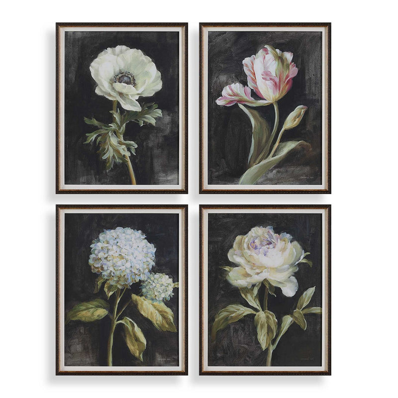 Uttermost 32426 Framed Prints, Set/4, Dark Brown