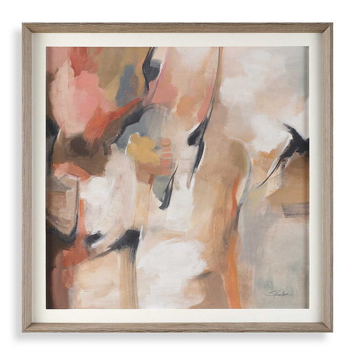Uttermost 32431 Abstract Print, Natural Pine