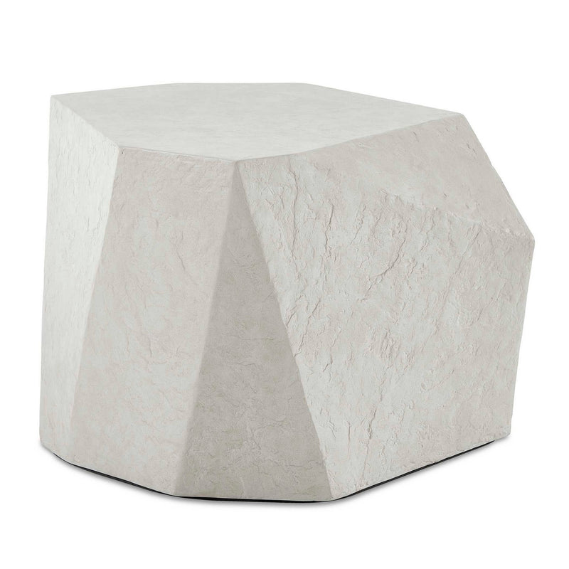 Uttermost 50142 Side Table, Natural Limestone
