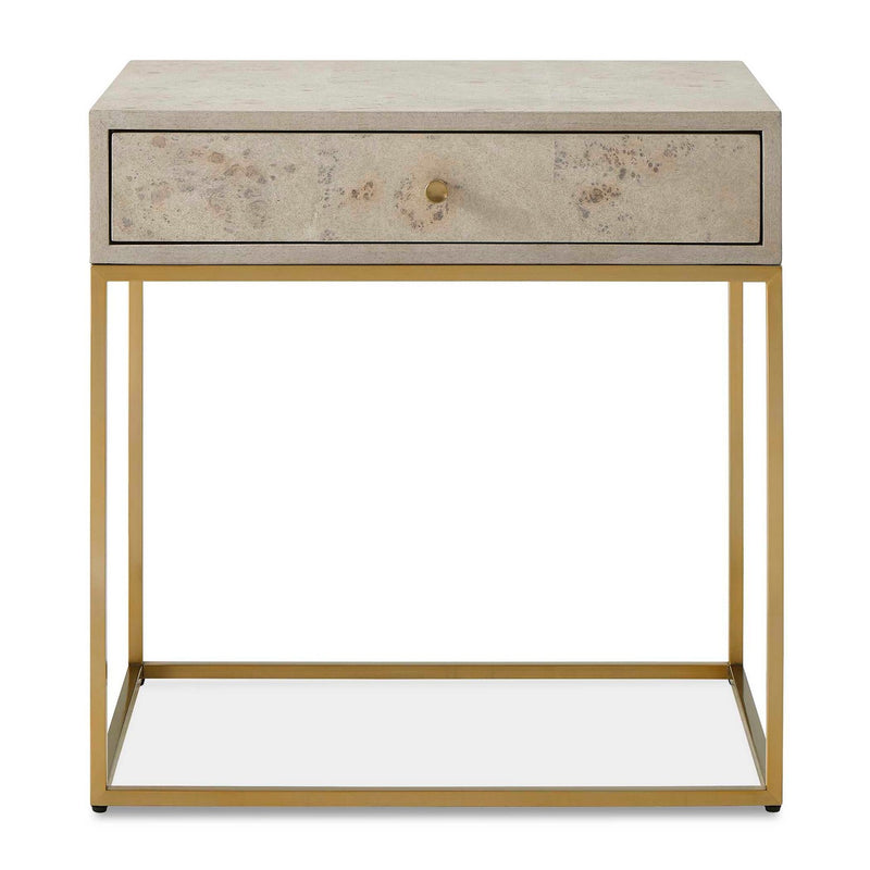 Uttermost 50174 Side Table, Brushed Brass