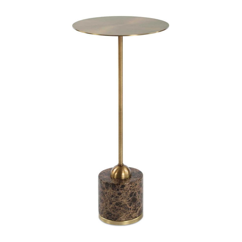 Uttermost 50185 Drink Table, Brushed Brass