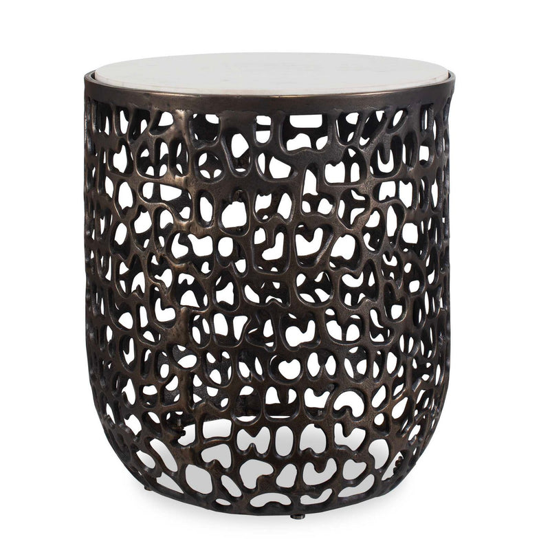 Uttermost 50227 Side Table, Dark Bronze