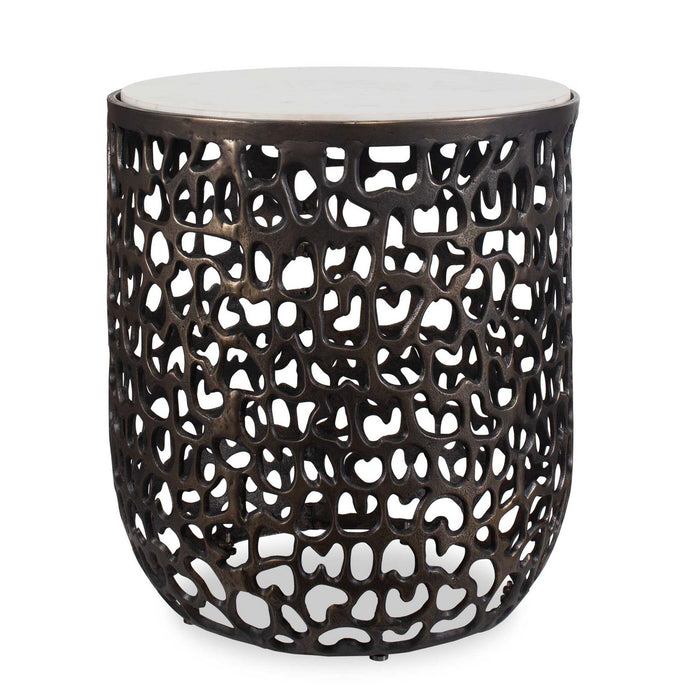 Uttermost 50227 Side Table, Dark Bronze