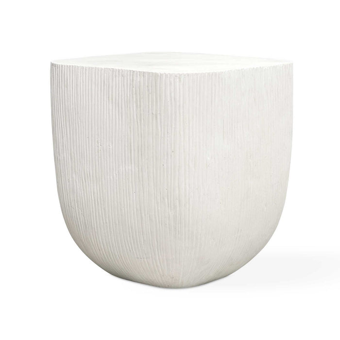 Uttermost 50236 Side Table, Warm Limestone