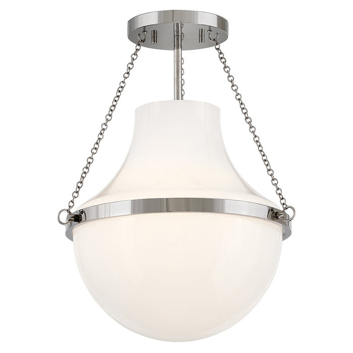 Hinkley 46891PN LED Semi-Flush Mount, Polished Nickel