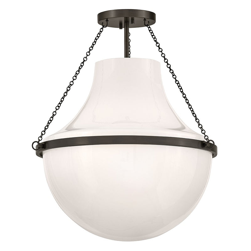 Hinkley 46893BX LED Semi-Flush Mount, Black Oxide