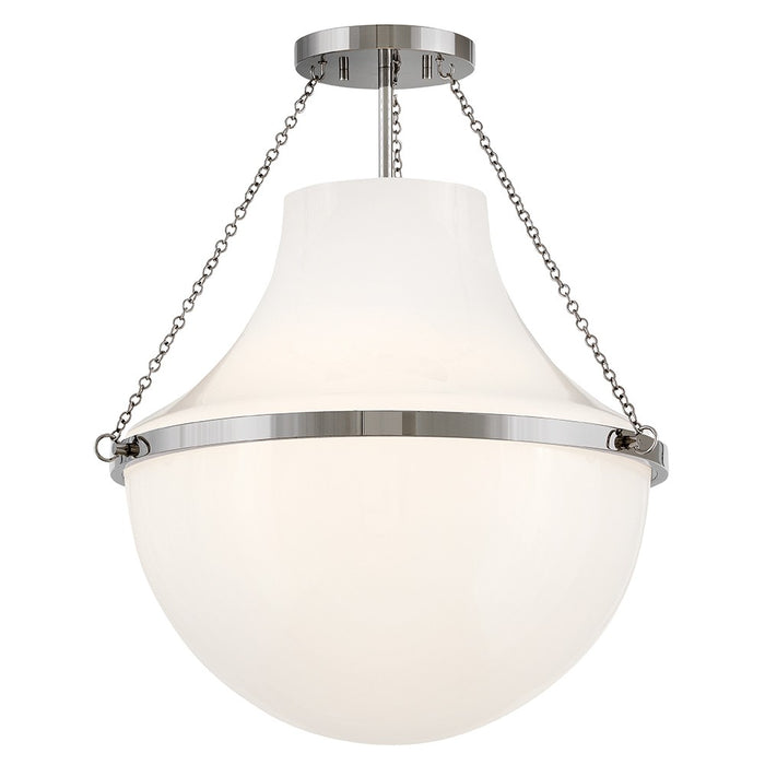 Hinkley 46893PN LED Semi-Flush Mount, Polished Nickel