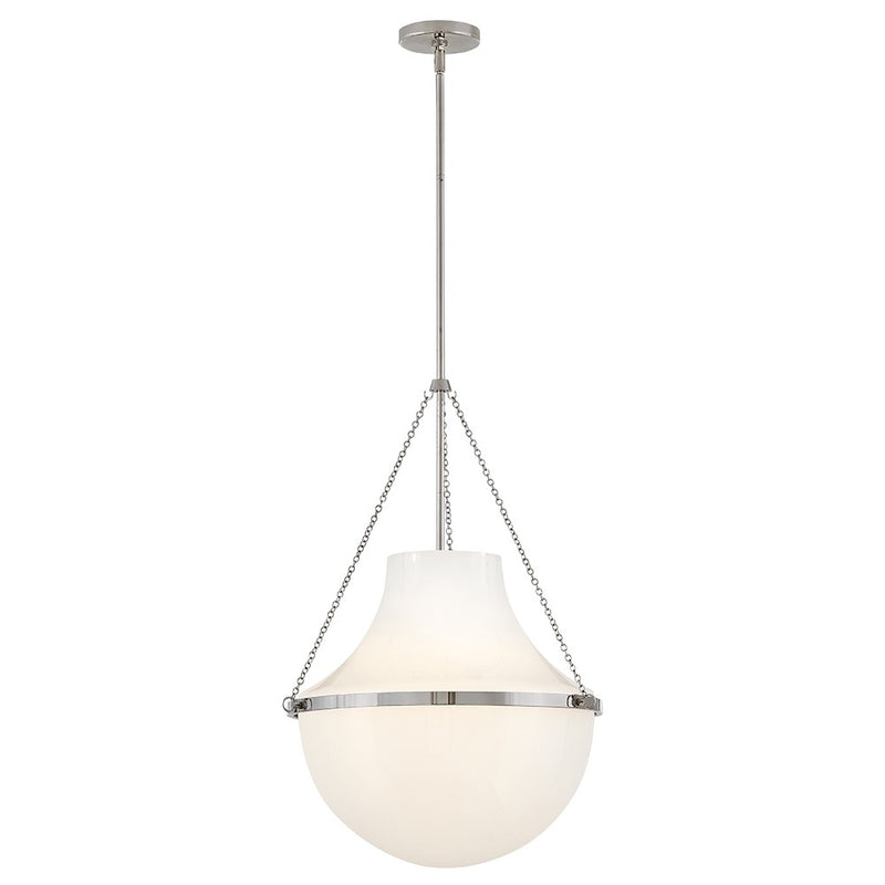 Hinkley 46894PN LED Pendant, Polished Nickel