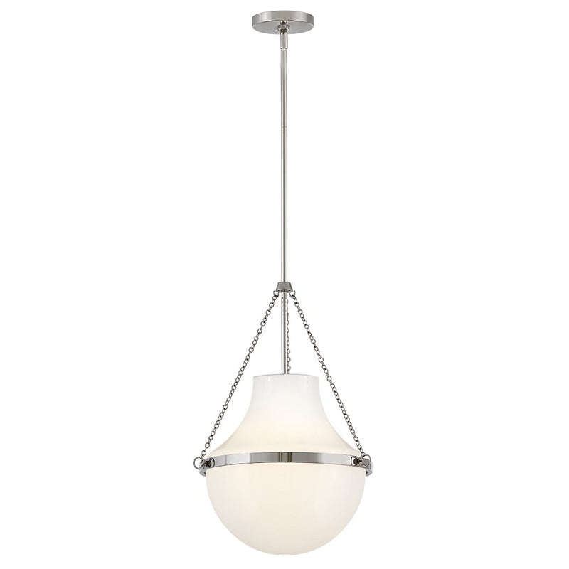 Hinkley 46897PN LED Pendant, Polished Nickel