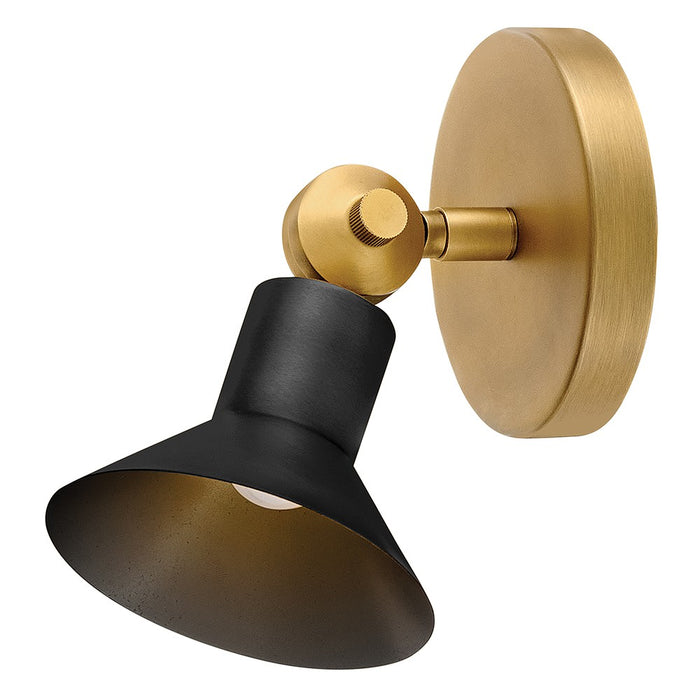 Hinkley 48490HB-BK LED Wall Sconce, Heritage Brass