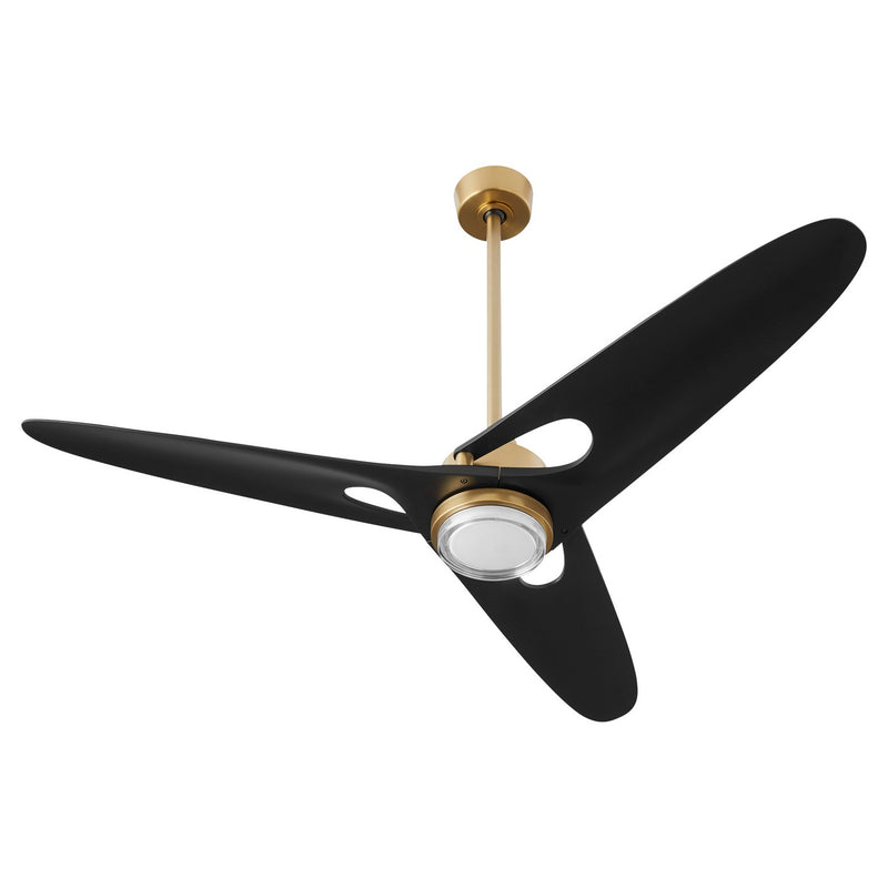 Quorum 3-132-40 60"Ceiling Fan, Aged Brass