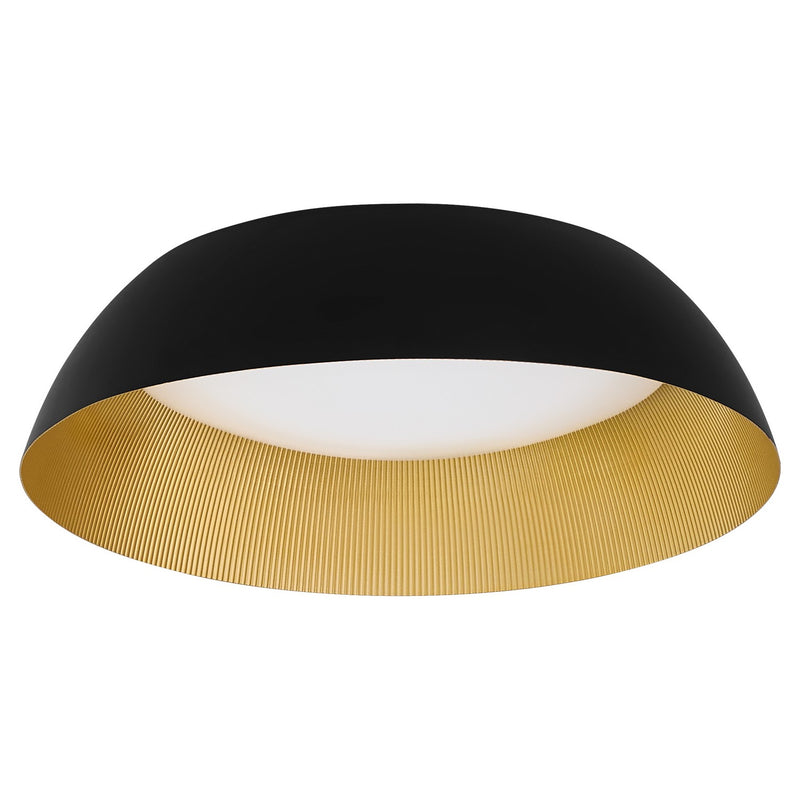 Quorum 3-216-1550 LED Ceiling Mount, Black|Industrial Brass