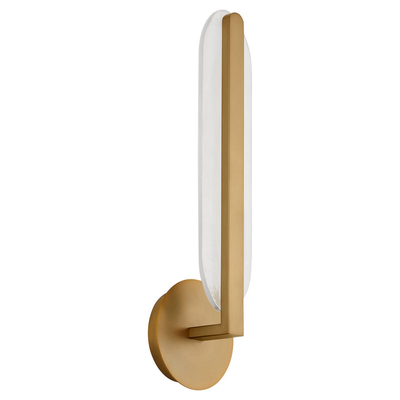 Quorum 3-5145-56 LED Wall Sconce, Brushed Brass