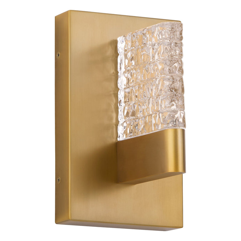 Quorum 3-550-56 LED Wall Sconce, Brushed Brass