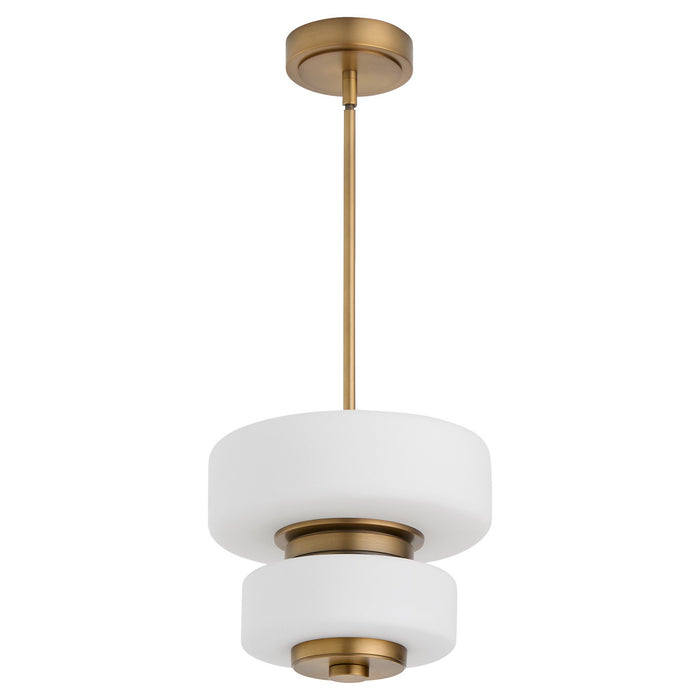 Oxygen 3-80-56 LED Pendant, Brushed Brass