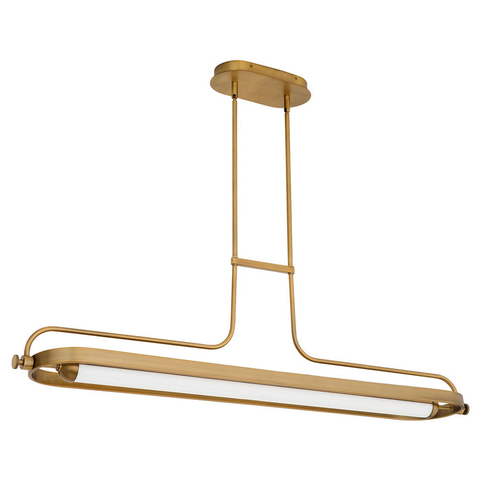 Oxygen 3-812-56 LED Chandelier, Brushed Brass