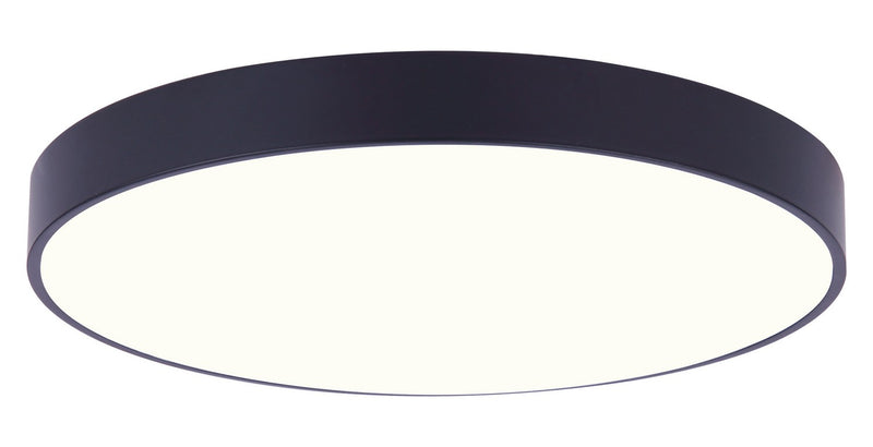 Canarm DL-10F-20WS-BK-C LED Flush Mount, Black With Pvc Lens