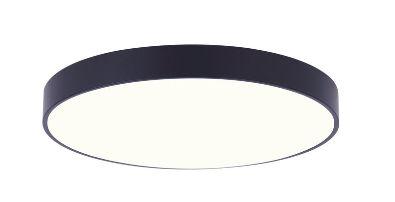 Canarm DL-8F-15WS-BK-C LED Flush Mount, Black With Pvc Lens