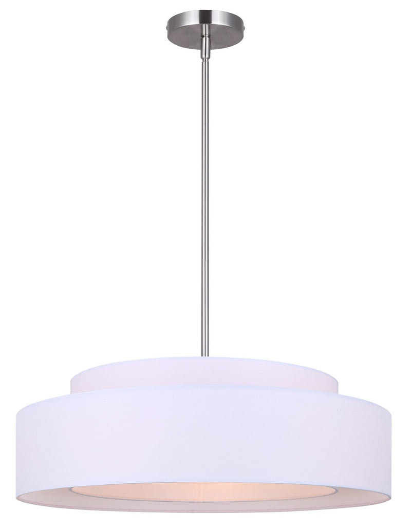 Canarm ICH1148A03BN21 Three Light Chandelier, Brushed Nickel