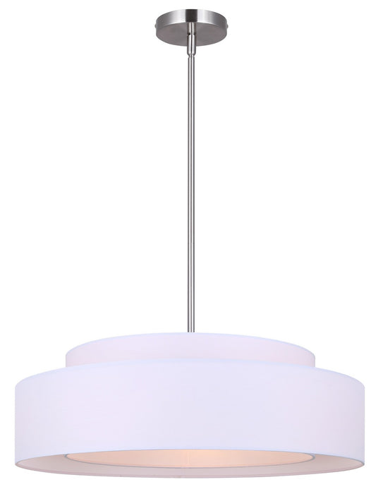 Canarm ICH1148A03BN21 Three Light Chandelier, Brushed Nickel