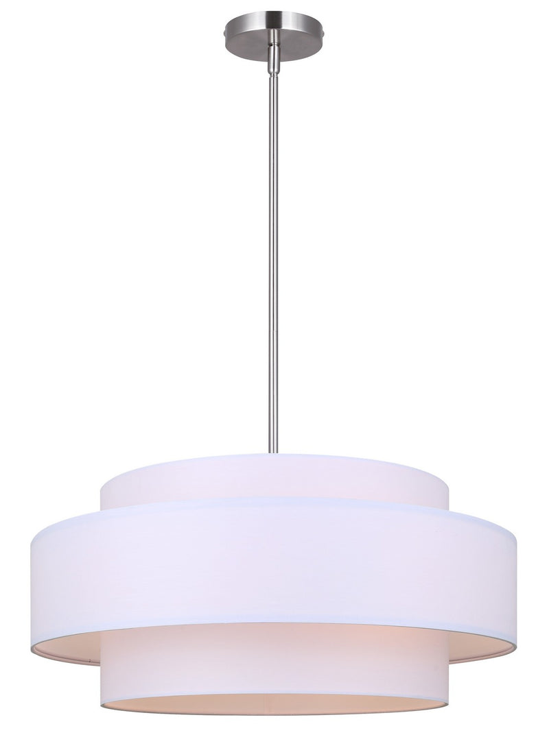 Canarm ICH1148A03BN22 Three Light Chandelier, Brushed Nickel